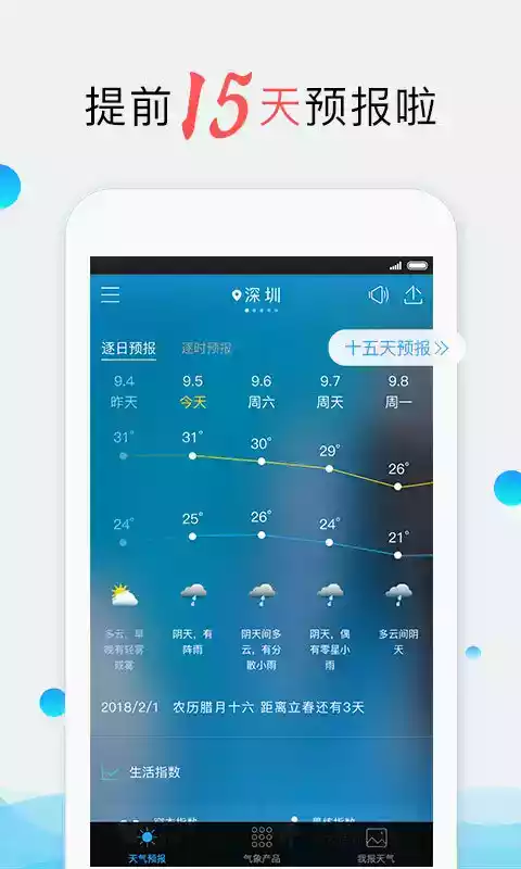 我的都市天气app截图1