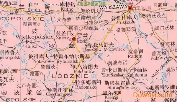 波兰地图中文地图全景截图2